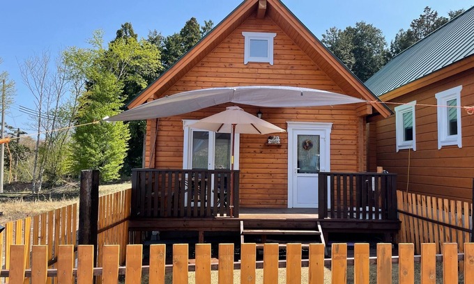Imazu Cottage | Log house with mini private dog run Loft popular w/Takashima Shiga