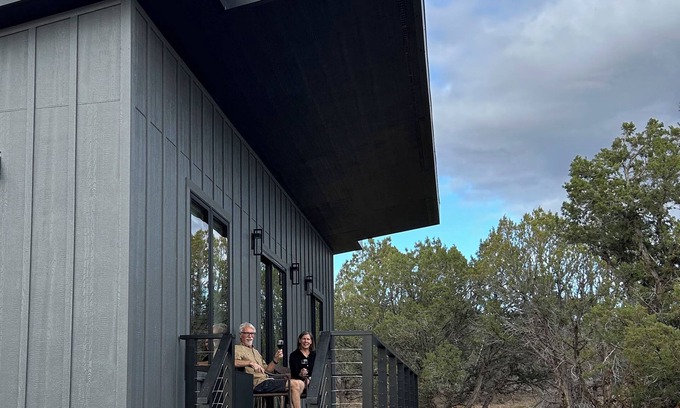 Cedaredge Cottage | Lost Buck Resort - A modern cottage surrounded by native trees & beautiful view