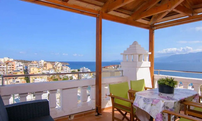 Agios Nikolaos Apartment | Lovely & Cozy Apartment with Magnificent Sea View, near the center
