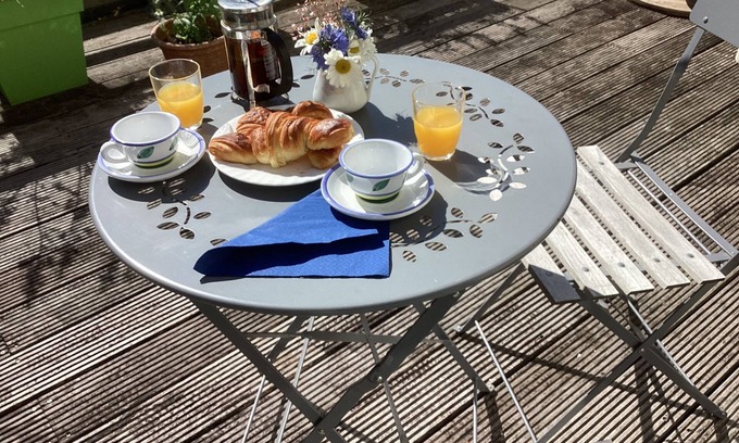 Mortain Apartment | Lovely duplex apartment with sunny terrace.5 minutes from voie verte.