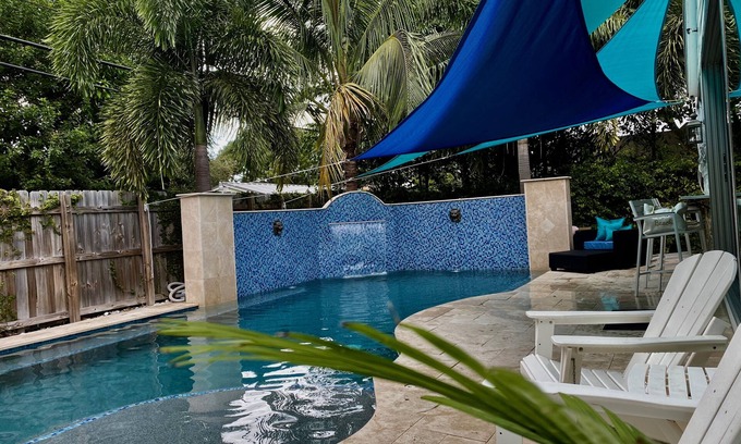 Delray Beach House | Lux Exec 4/3.5- HTD Pool-New reno-Stroll to all the fun- Historic Banker's Row!
