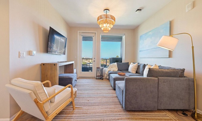 Normal Heights Apartment | Lux North Park Gem~King Beds~Workspaces~Parking!