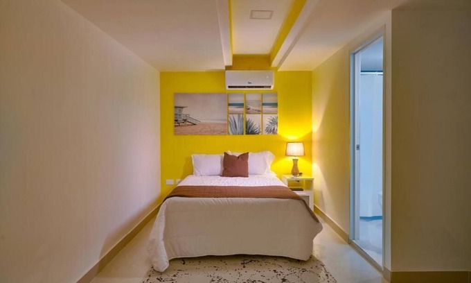 Ciudad Universitaria Apartment | Lux on Sky: Jacuzzi with a 180-degree view of the sea
