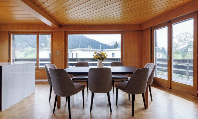 Davos Apartment | Luxe Davos Apartment with mountain views.