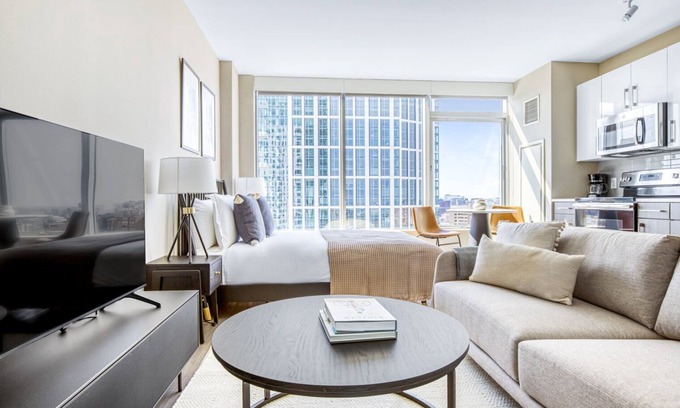 West End Apartment | Luxe North Station Studio w/Gym & W/D, near TD Garden, by Blueground