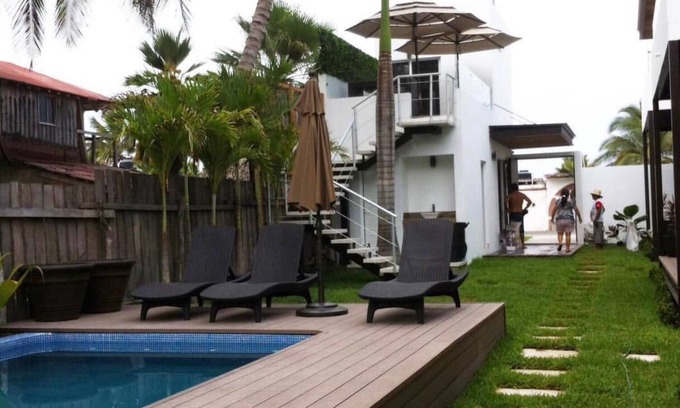 Los Pascuales Resort | Luxurious Surf Resort in Pascuales Mexico - Room #5 Private - On the Beach