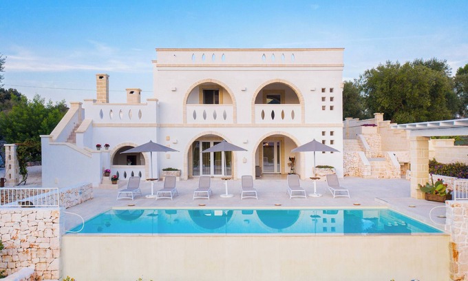 Ostuni Villa | Luxurious Villa Don Salvatore with Wi-Fi, Air Conditioning, Pool & Terrace;