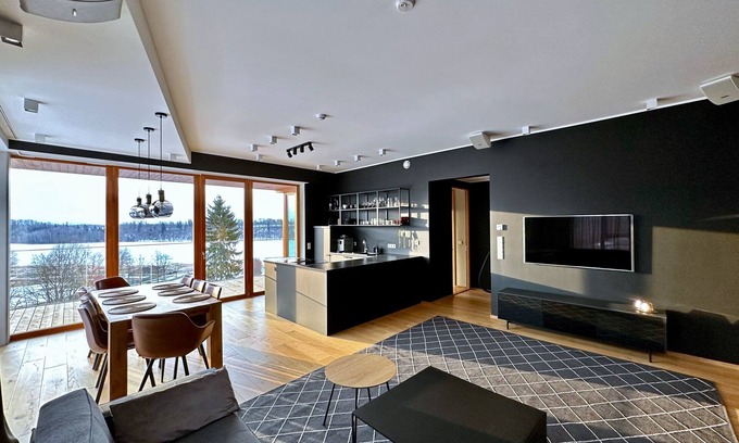 Viljandi Apartment | Luxury 2 bedroom, lake view apartment with sauna