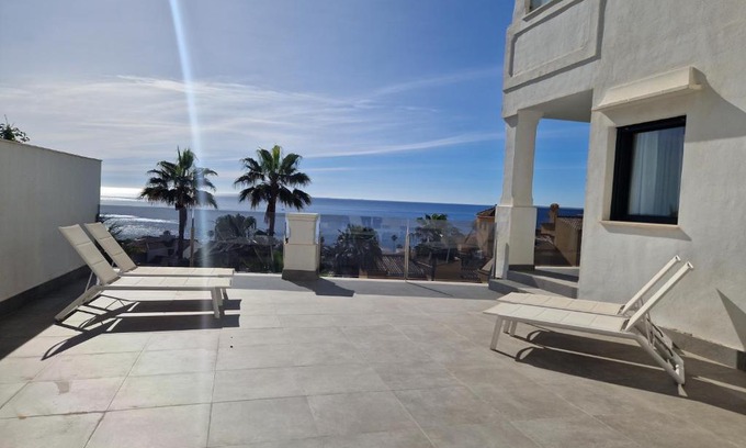 Manilva Apartment | Luxury 2 bedrooms apt with seaview Blue Suite 4104