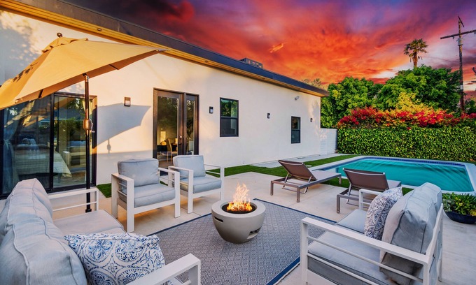 North Hollywood House | Luxury 3-Bedroom Home with Pool in Vibrant Los Angeles