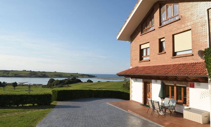 Mogro Apartment | Luxury apartment with swimming-pool and tennis court. Beach 600m.