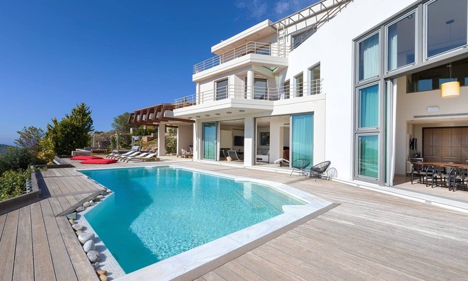 Anavyssos Villa | Luxury Athens Villa | Villa AquaLuxe | 4 Bedrooms | Private Pool with.