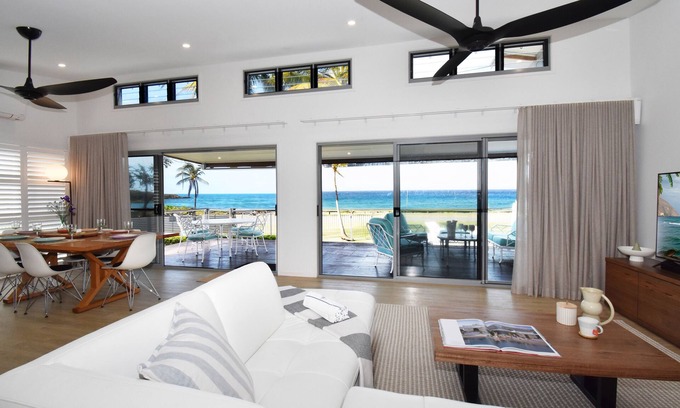 Grasstree Beach House | Luxury Beach Front 4 bedroom house with everything you need for a Family Holiday