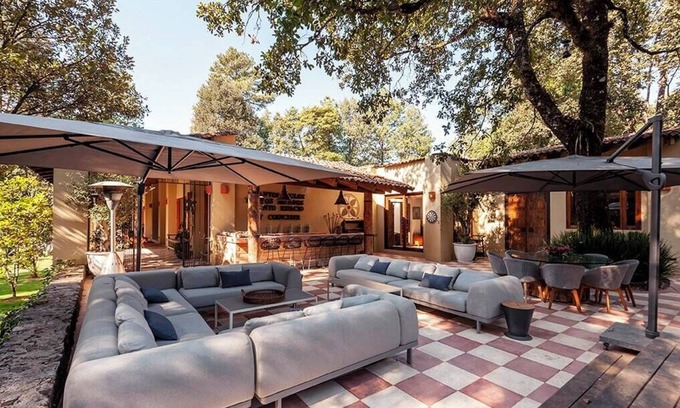 Valle de Bravo Villa | Luxury Forest Retreat with Private Padel Court