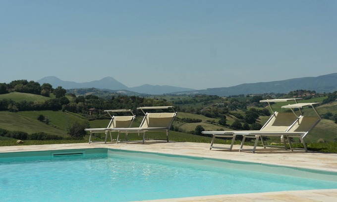 Montemaggiore al Metauro Apartment | Luxury apartment with pool in a dream location, near the sea with beautiful views