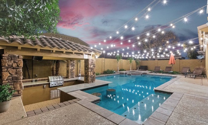 Power Ranch House | Luxury Retreat with Heated Pool & Hidden Game Room by RedAwning