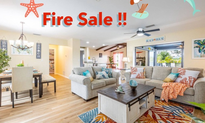 Englewood South Villa | ❤️️Luxury Villa in Englewood, Private Pool 😎, Game Room, 6 mins to Beaches