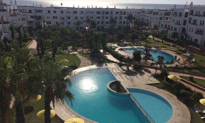 Marina Smir Apartment | Magnificent Duplex Sea view and swimming pools direct access to the beach