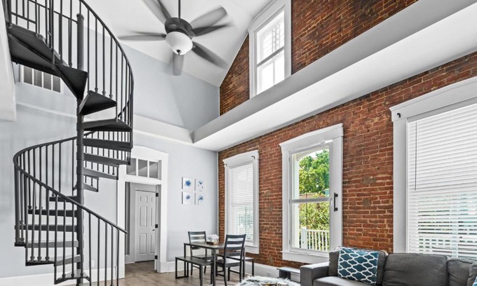 St. Charles Apartment | Main Street Balcony Apartment For up to 8 guests!