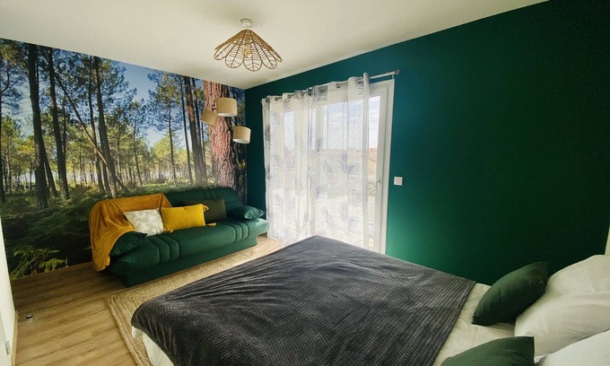 Biscarrosse Plage House | Maison de Vacances sur la Dune Esprit Surf 10 personnes Anda Bisca Beach House (162)