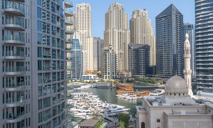 Jebel Ali Apartment | Manchester Tower with Marina Views and Balconies