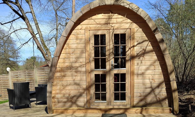 Oberhavel Cabin | Mini hotel by the lake in the Mecklenburg Lake District, sleeping barrel