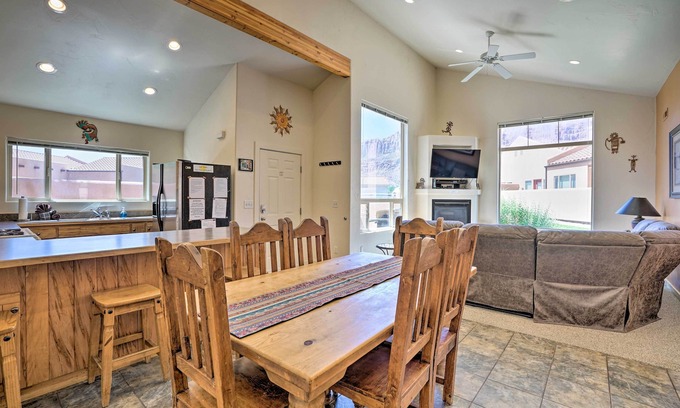Moab South Valley Apartment | Moab Townhome w/Pool Access + Stunning Mtn Views!