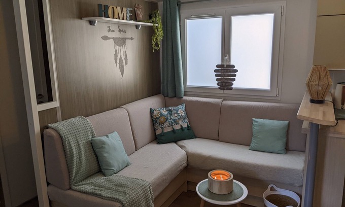 Les Conches House | Mobil Home Chaleureux Longeville sur mer