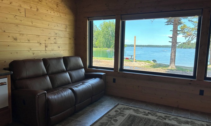 Park Rapids House | Modern Cedar Studio Great Views of Big Sand Lake with fireplace