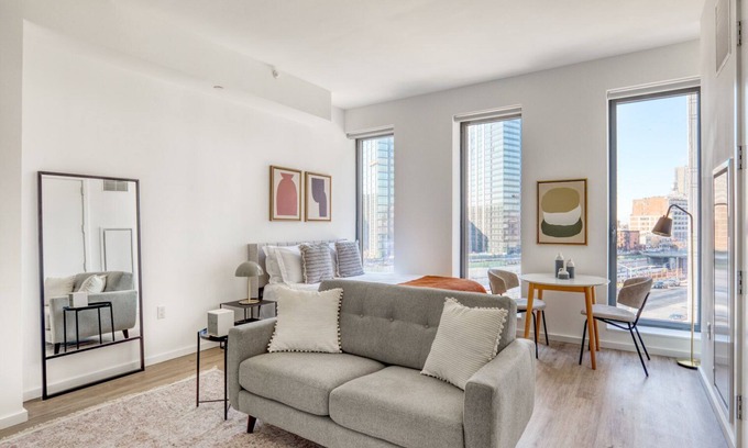 Clinton Hill Apartment | Modern Clinton Hill Studio w/Gym, Pool & W/D, nr Barclays, by Blueground