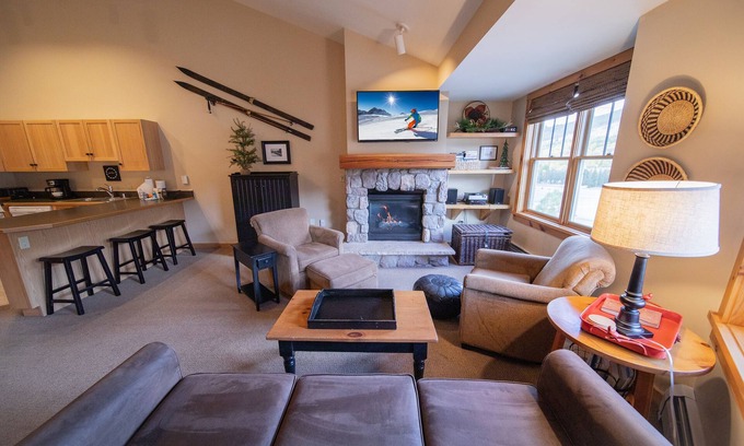 River Run Condo | Modern Condo, Full Kitchen, River Run Village