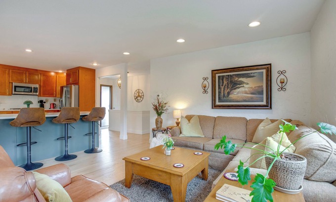 Creighton House | Modern Creekside Home: 9 Mi to Downtown Denver