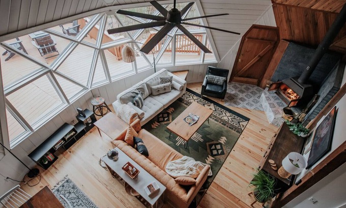 Tate Cabin | Modern Dome + Cottage w/Views of Amicalola State Park!