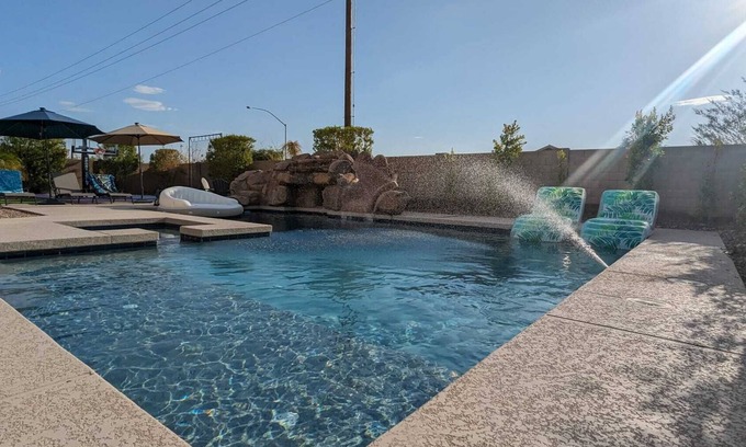 Mesa House | Modern Majestic Home with Pool, Spa & Basketball