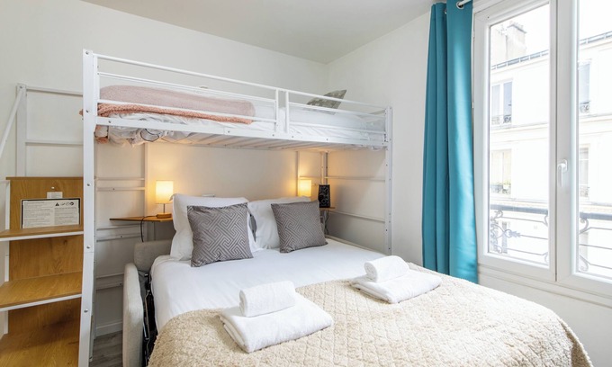 Quartier de la Roquette Apartment | Modern studio in charming Paris, vibrant neighborhood, only 5 min to metro