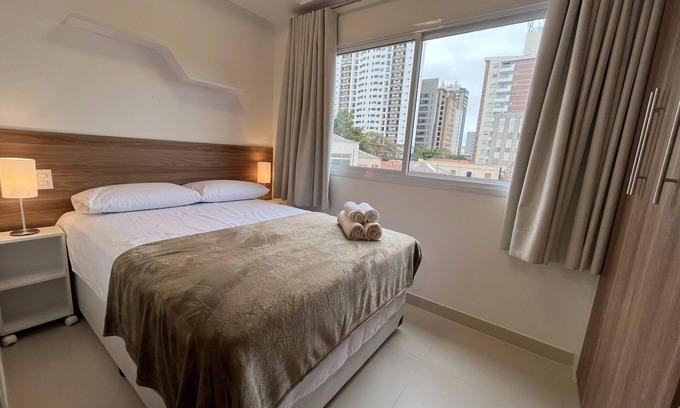 Sao Paulo Apartment | Modern studio Wi-fi | gym, next to Ibirapuera Park and Subway - ID 09
