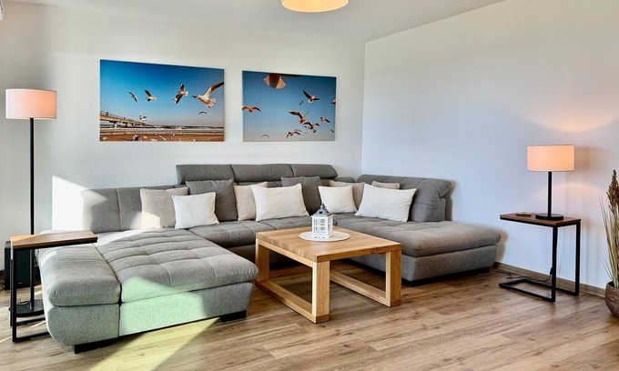 Zirchow Apartment | Modern vacation apartment with terrace and lagoon view, in the middle of nature