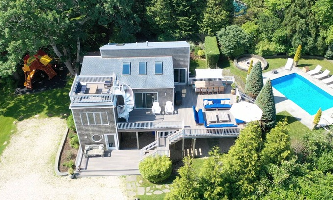 Montauk House | Montauk home w/salt water pool, fire pit, 5 mins to the ocean & 5 mins to town