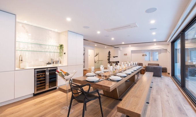 Whistler Ski Chalet | Mountain-Modern Chalet, w/ barrel sauna, hot tub, putting green, and fire pits!