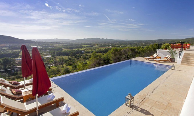 Santa Eulalia del Rio Villa | My Rental Homes - Villa Edward with priavte pool and panoramic view