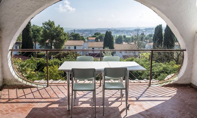Villaggio Taunus Apartment | N116 - Numana, four-room apartment with wonderful sea view