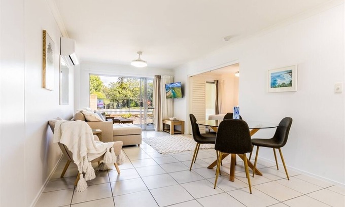 Agnes Water Apartment | Narli Shores -1-Bedroom Unit, Spa Bath and Lagoon Pool, Minutes From the Beach!