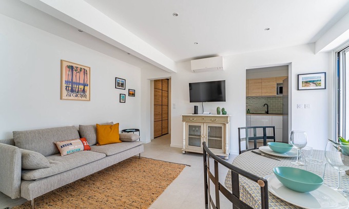 Arcachon Apartment | Nathaniel - Appt avec terrasse à 5 min de la plage