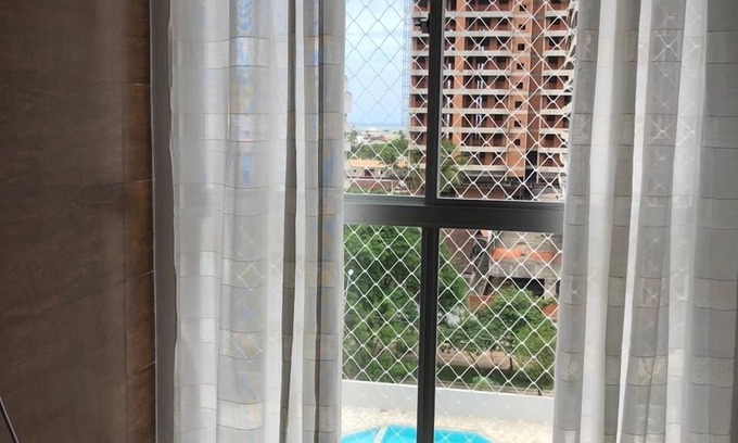 Jardim Centenario Apartment | New apartment, Guaruja, Cove. Cond. Closed with pool for 6 people.