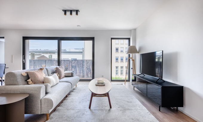 Gare Apartment | New Build Gare 2BR w/Balcony & Elevator, nr Train Stn, by Blueground
