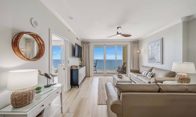 West Panama City Beach Condo | NEW Emerald Isle 2010 "Coastal Hippy Chic" Pool, FREE Tix&Beach Service for 4