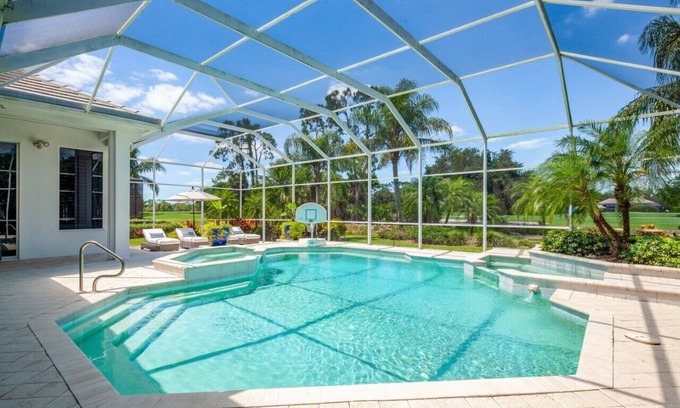 Central Naples House | NEW LISTING! Coastal vibe home with Private Pool, Golf, Tennis, Pickleball