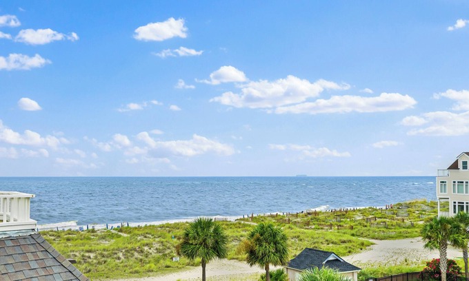 Isle of Palms Villa | New Listing! Port O' Call A302 - Top Floor View!