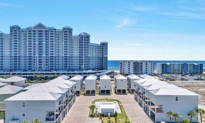 Gulf Shores House | New Luxury Beach Home—3 Min Walk to Sand, Heated Pool, Dog-Friendly, Beach Gear
