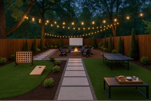 Peoplestown House | NEW Mercedes Benz Escape with Outdoor Theater & Bikes Minutes to Downtown & Top Attractions